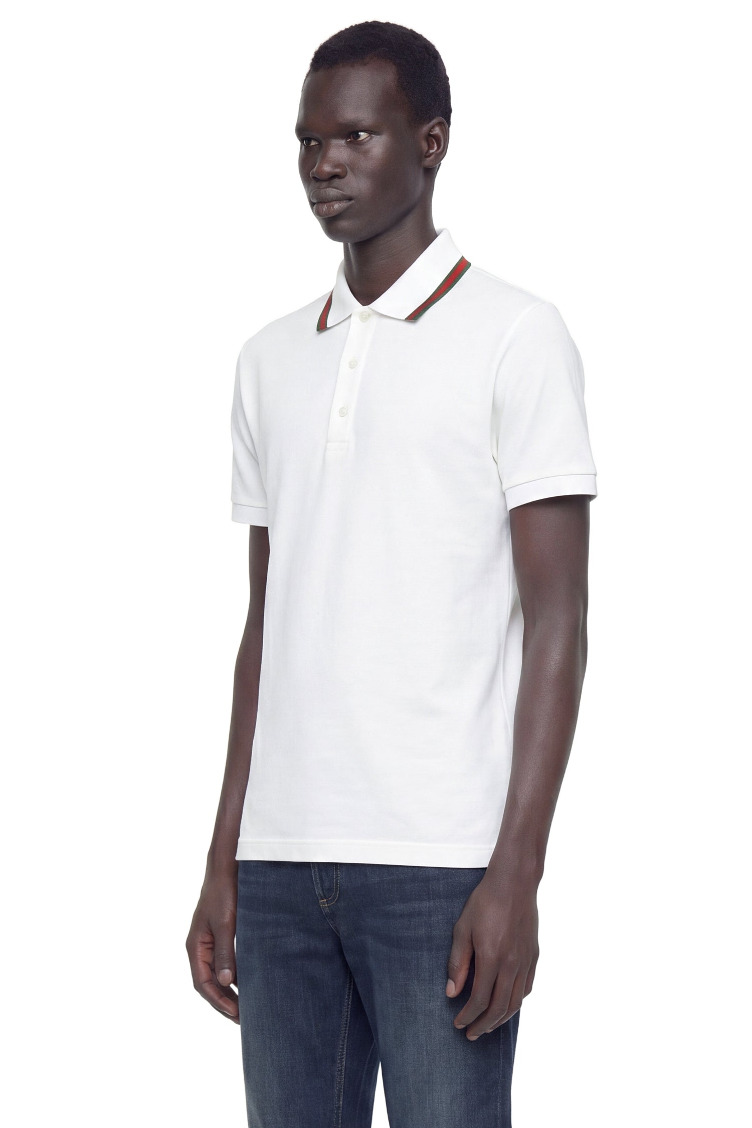 Cotton Jersey Piqué Polo Shirt