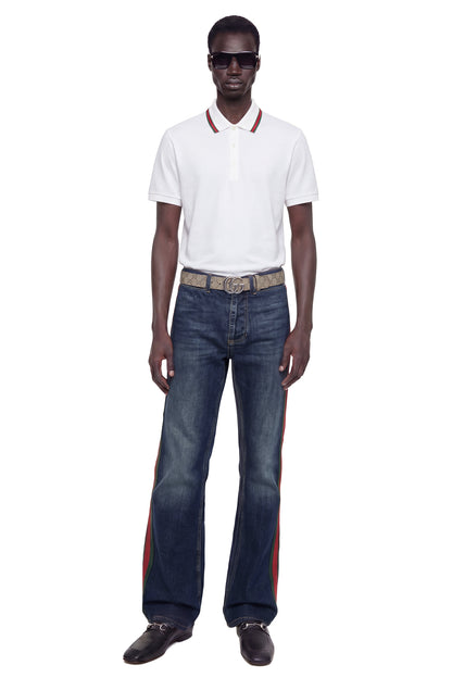 Cotton Jersey Piqué Polo Shirt