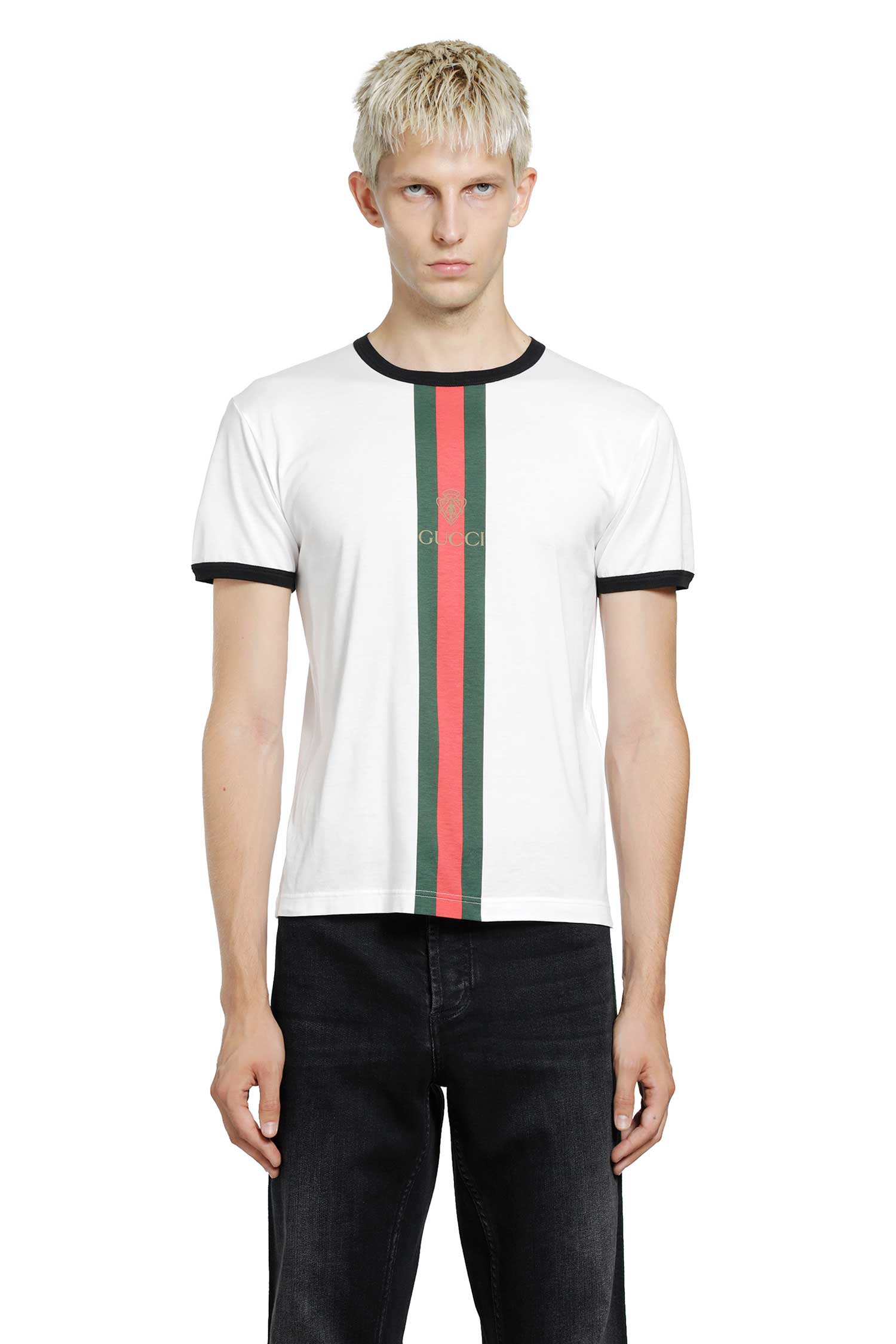 GUCCI Web and Crest T-Shirt man