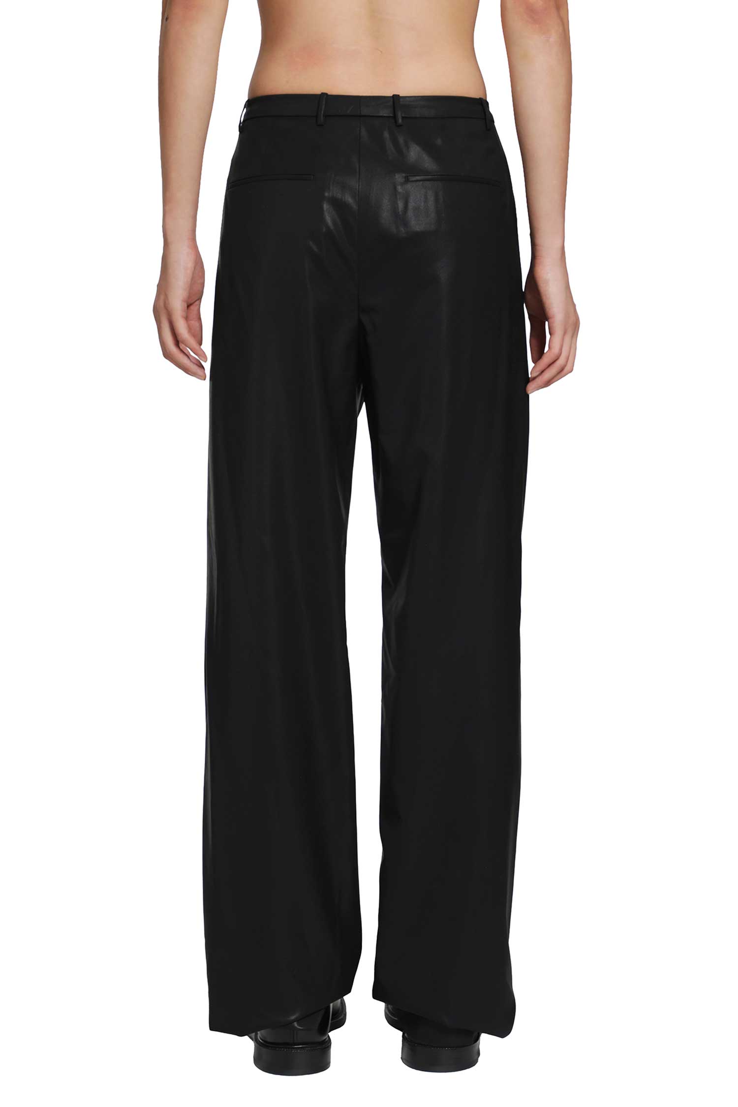 Chintzed Wool Pants