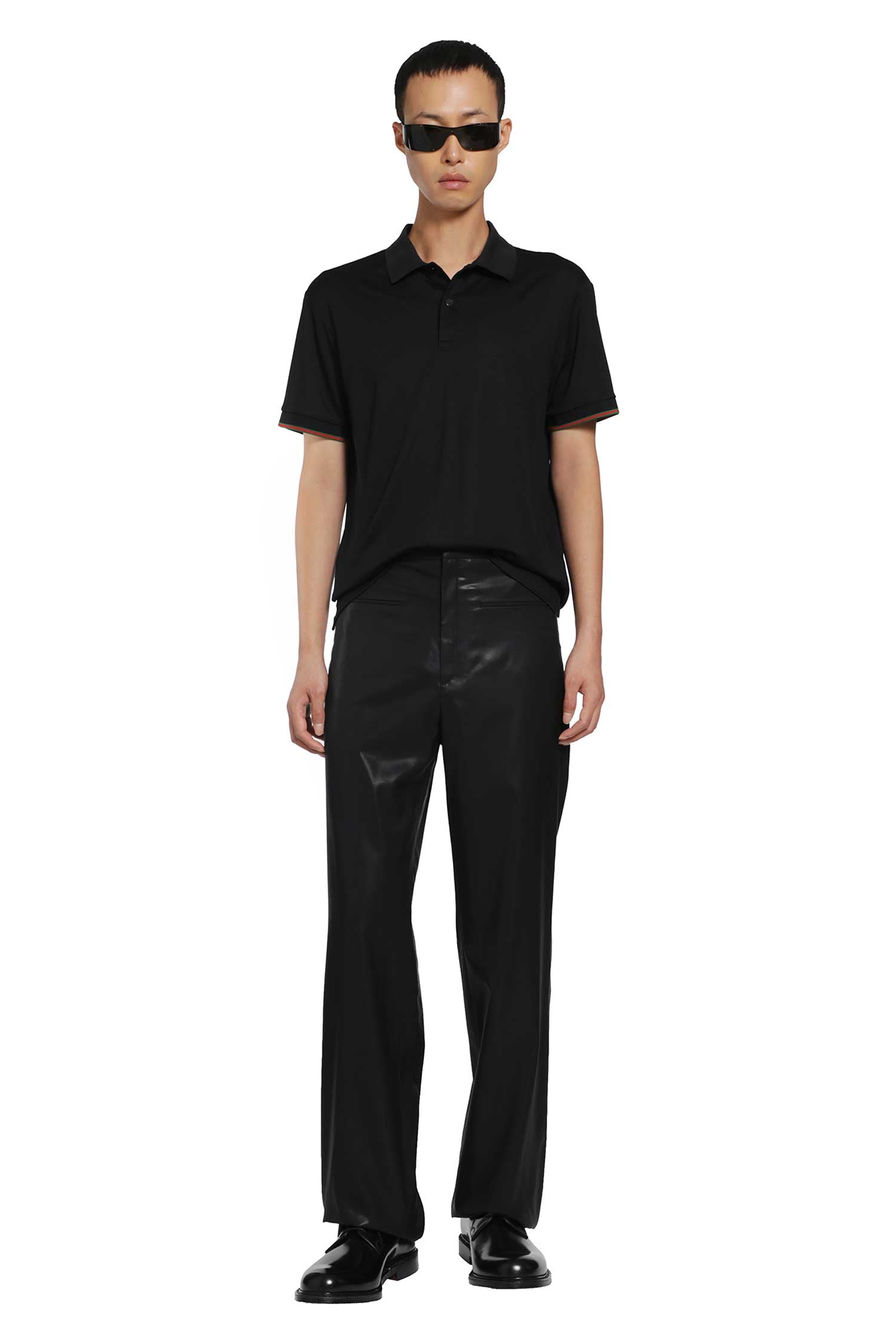 Chintzed Wool Pants