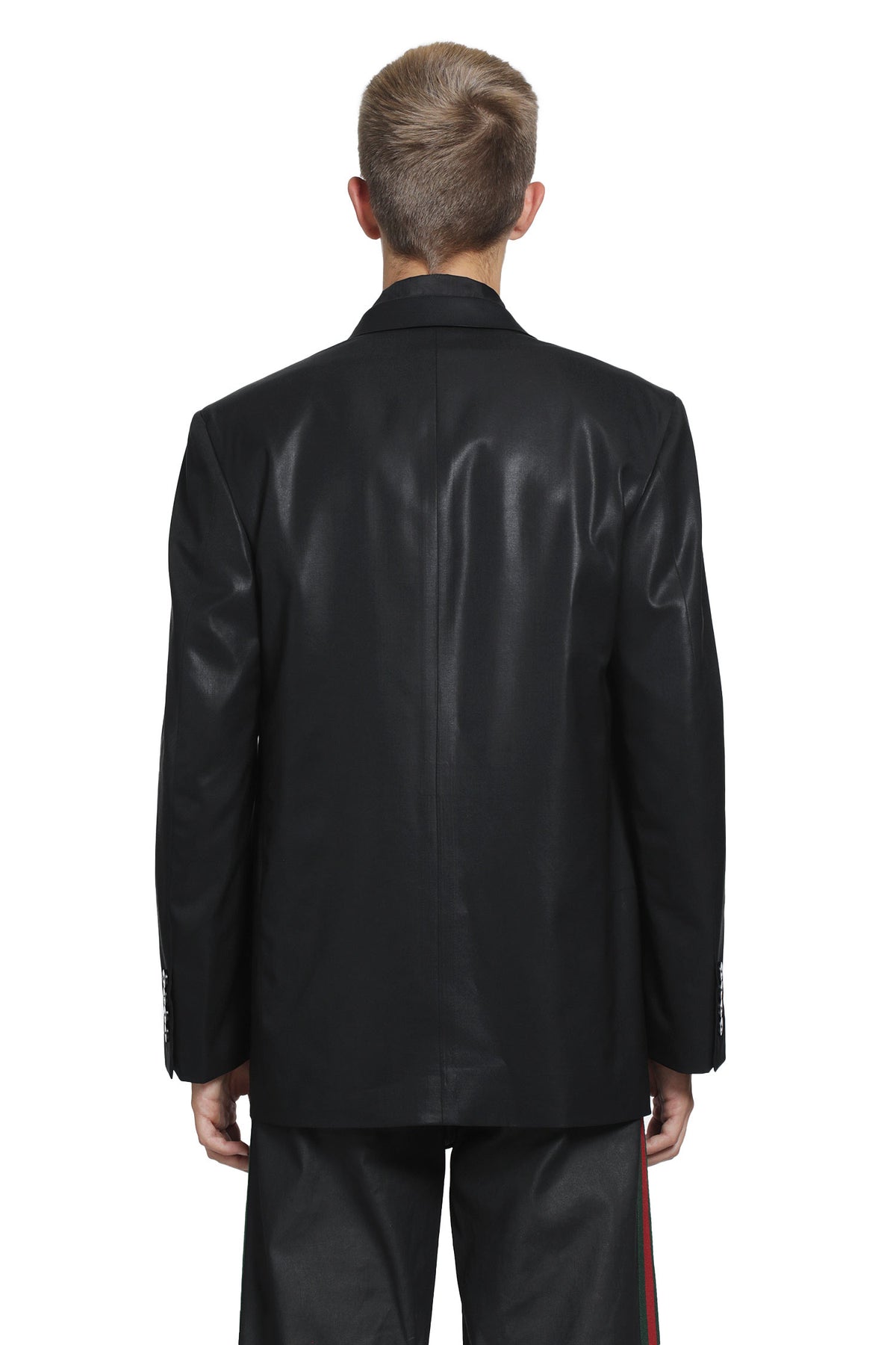 GUCCI Chintzed Wool Double-Breasted Blazer man