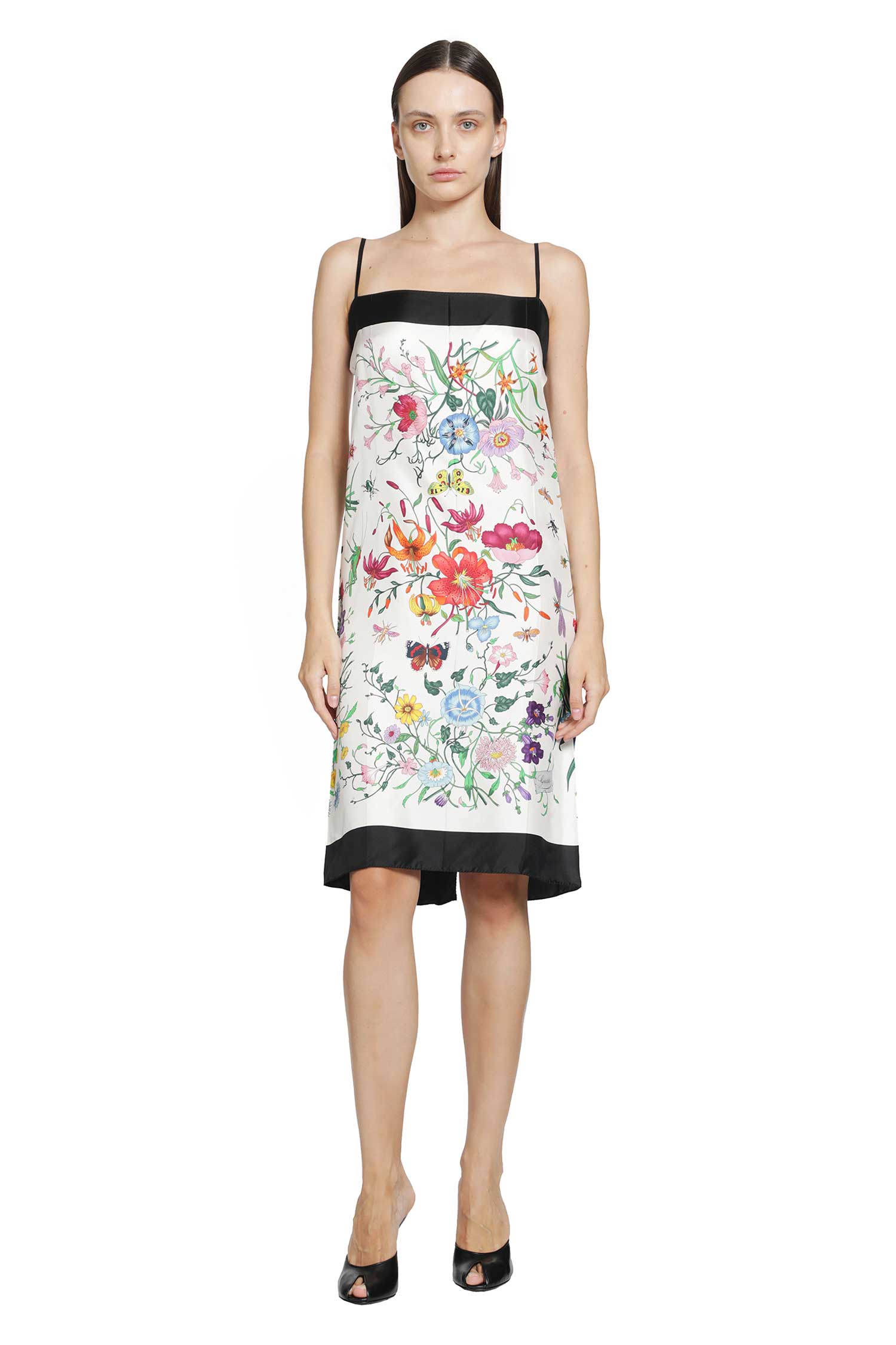 Printed Silk Twill Dress