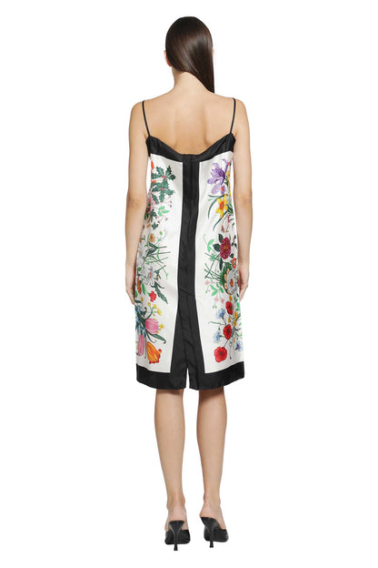 Printed Silk Twill Dress