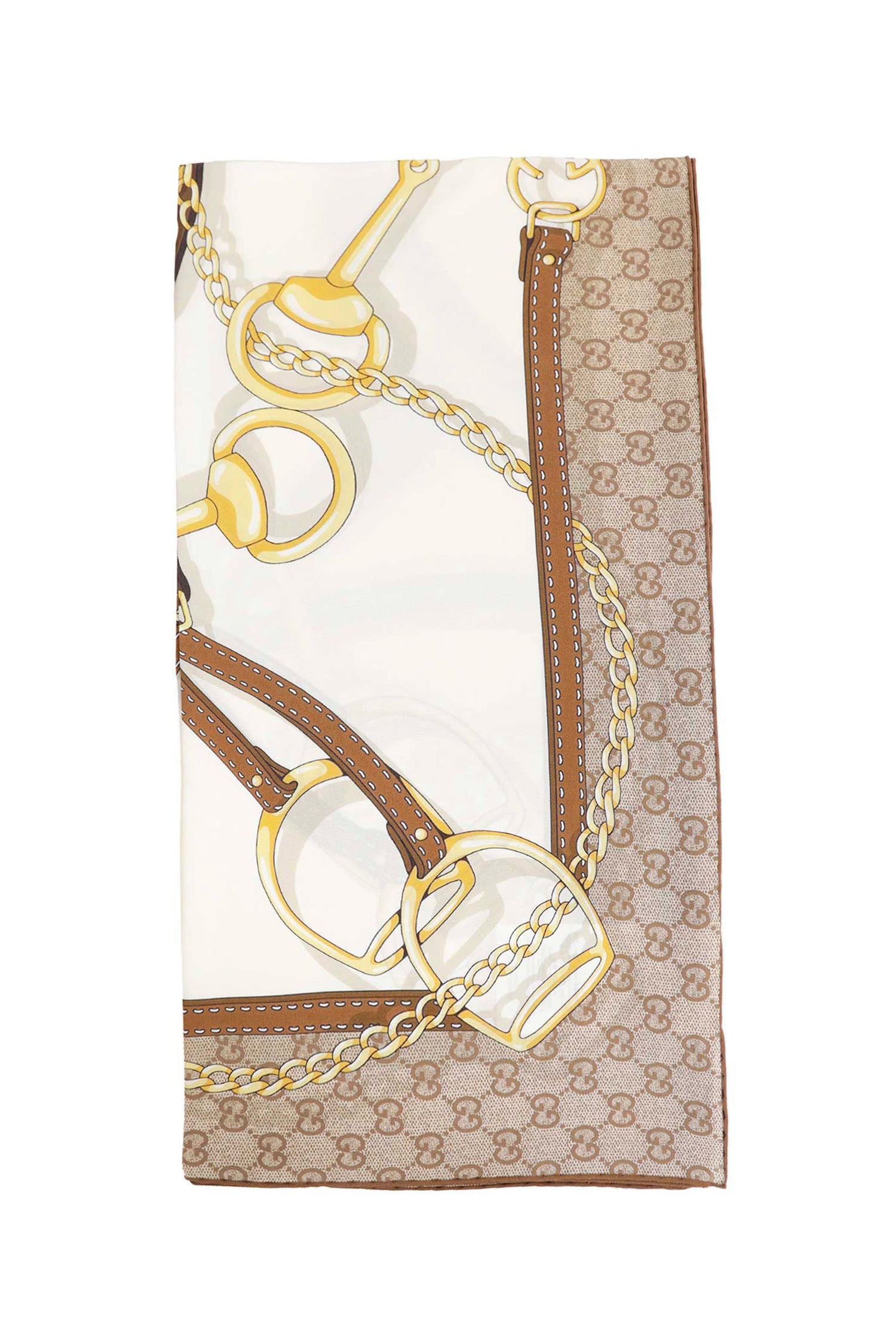 GUCCI Printed Silk Scarf woman