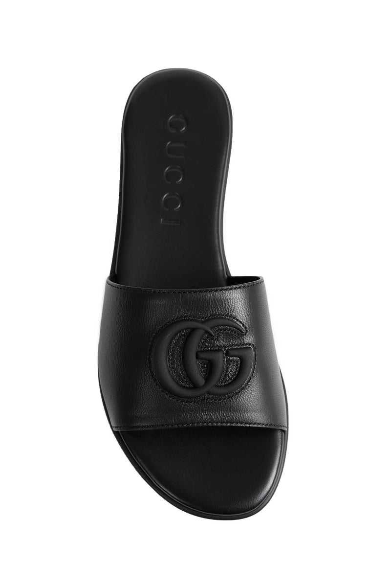GUCCI Double G Leather sandals woman