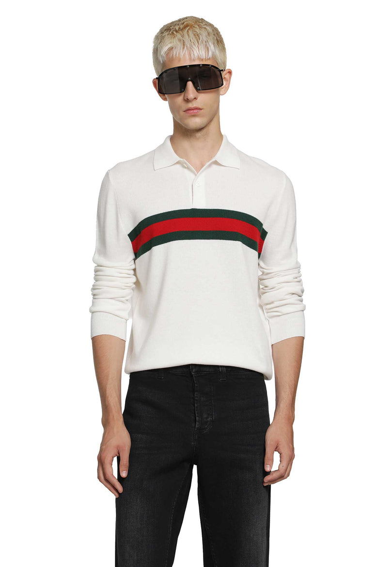 GUCCI Polo Shirt With Web man