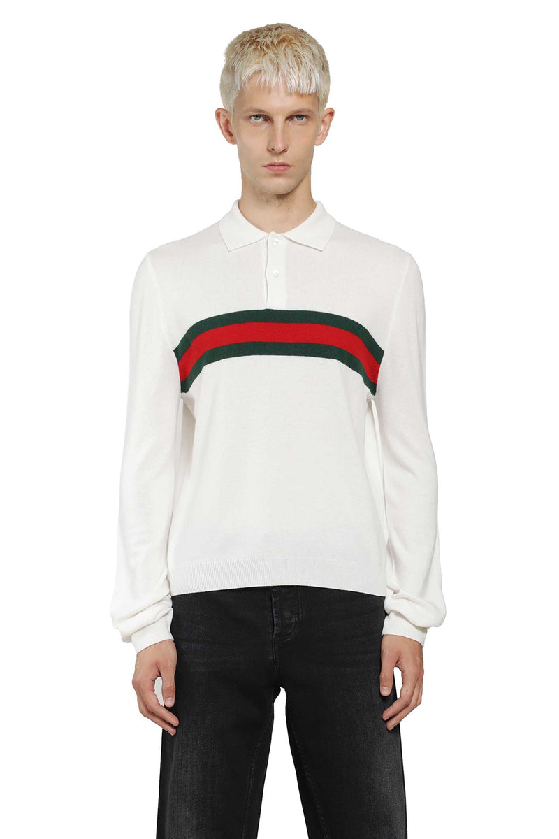 GUCCI Polo Shirt With Web man