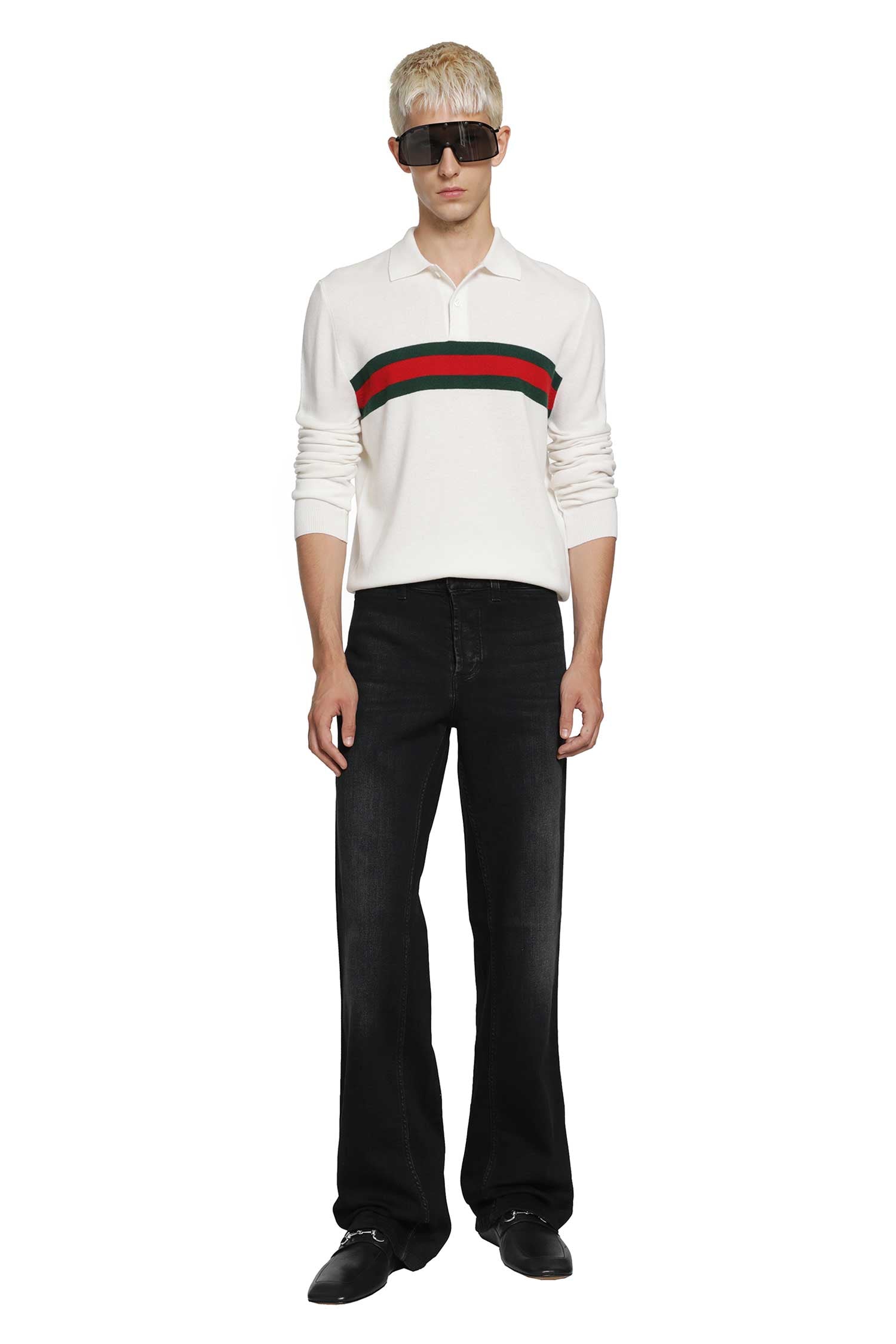 GUCCI Polo Shirt With Web man