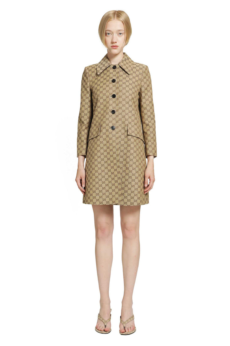 
              GUCCI GG Cotton Canvas Coat woman
            