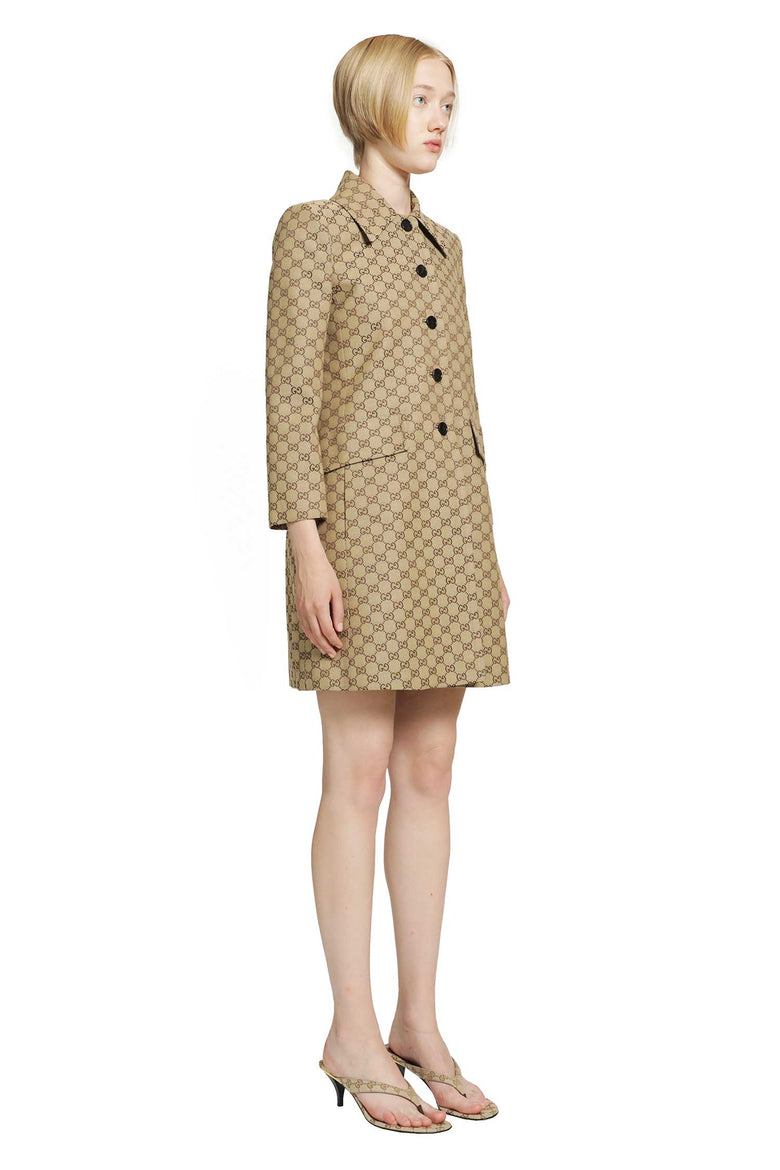 
              GUCCI GG Cotton Canvas Coat woman
            