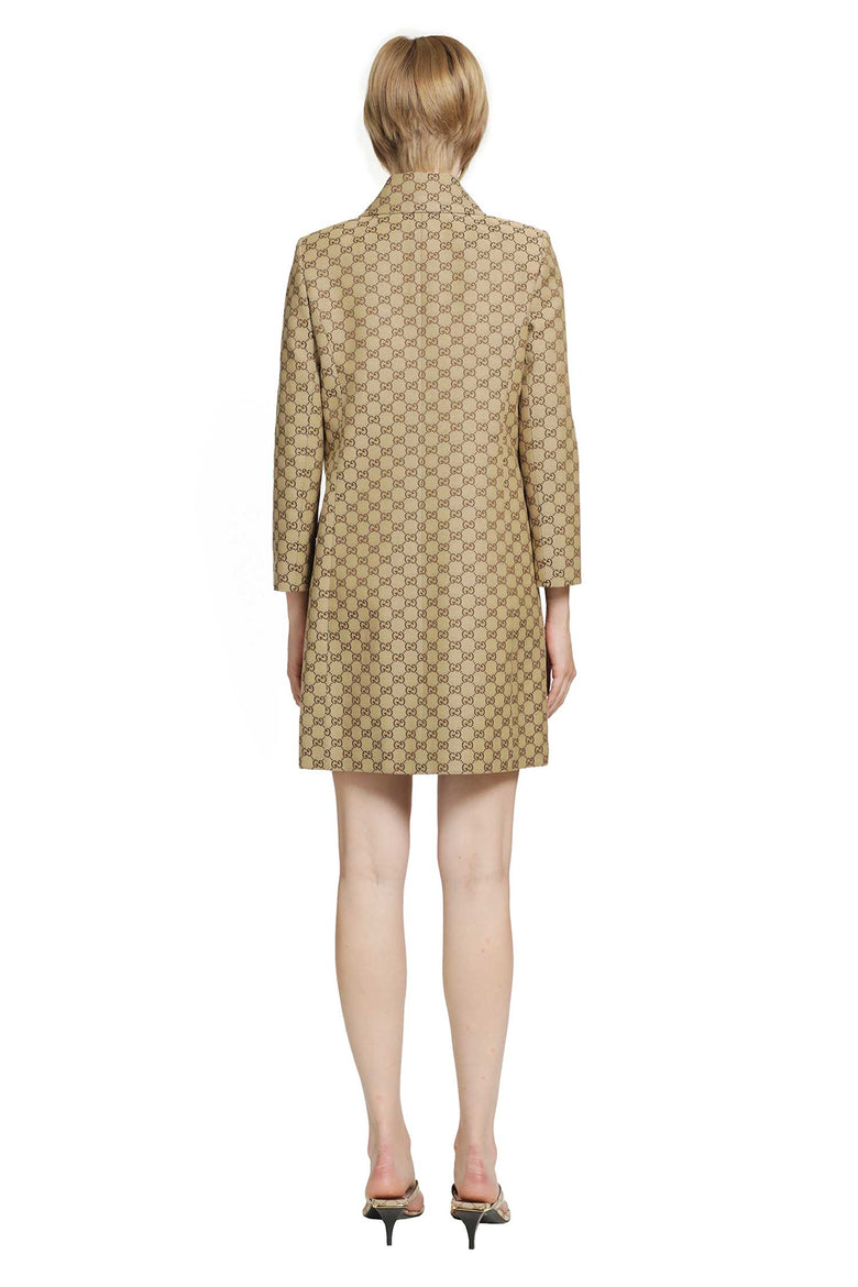 GUCCI GG Cotton Canvas Coat woman