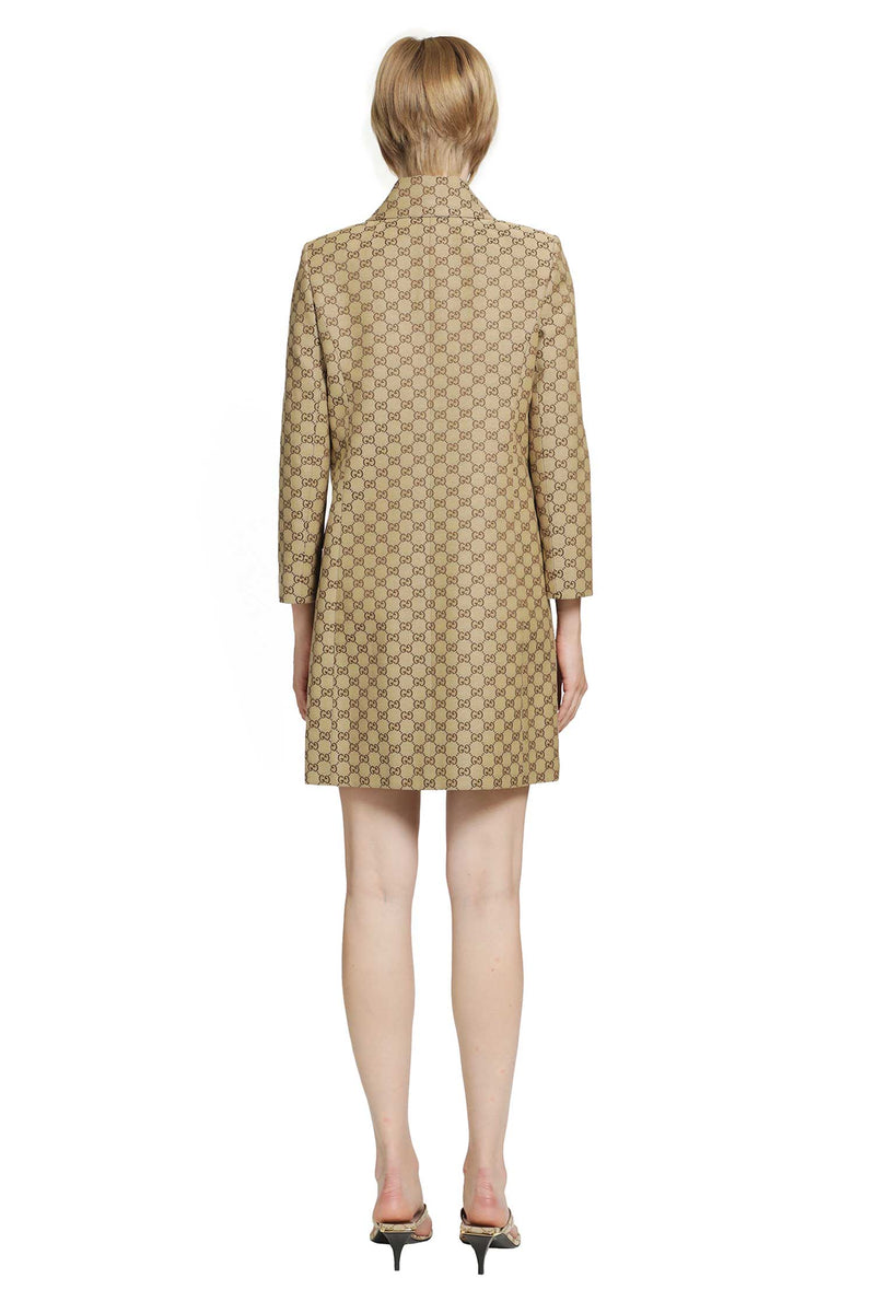 GUCCI GG Cotton Canvas Coat woman