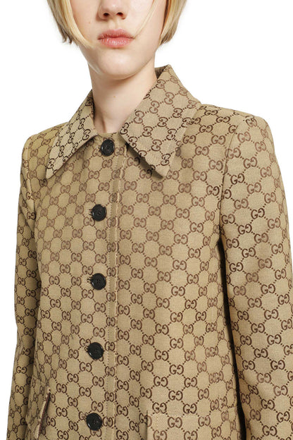 GG Cotton Canvas Coat