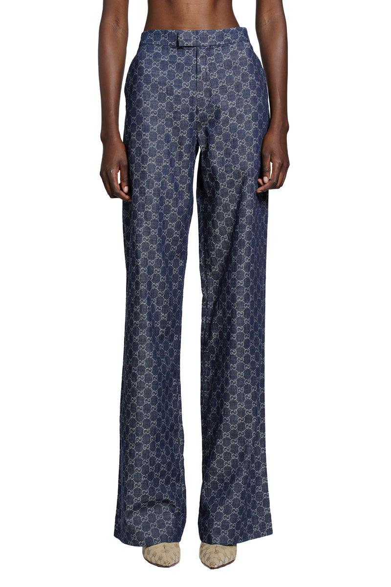 GUCCI Flared GG Denim Tailored Jeans woman