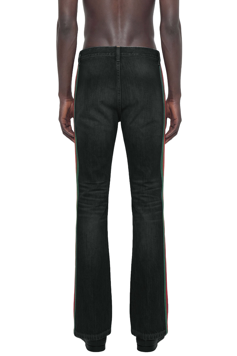 GUCCI Flared 5 Pocket Jeans with Web man