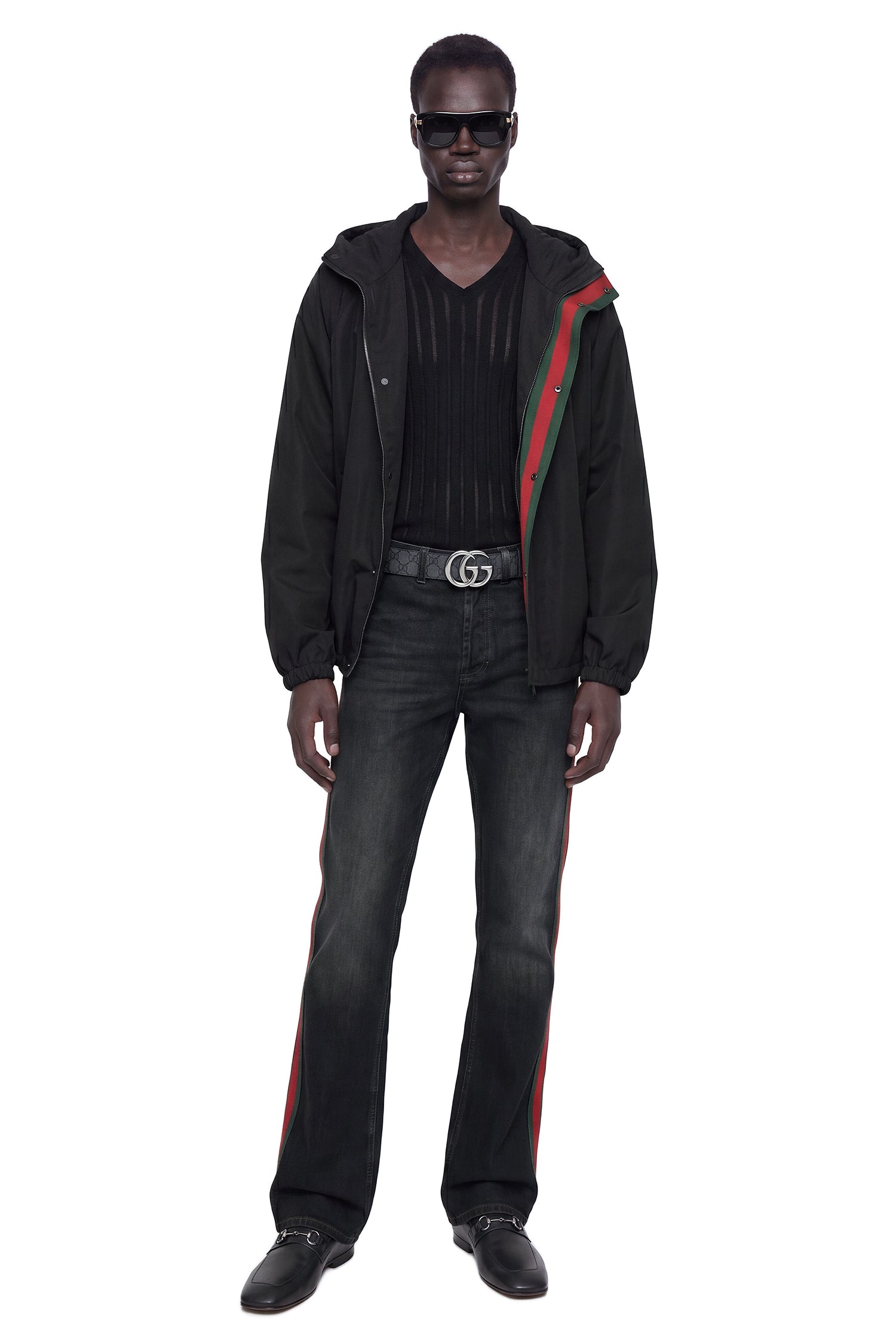 Flared 5 Pocket Jeans with Web