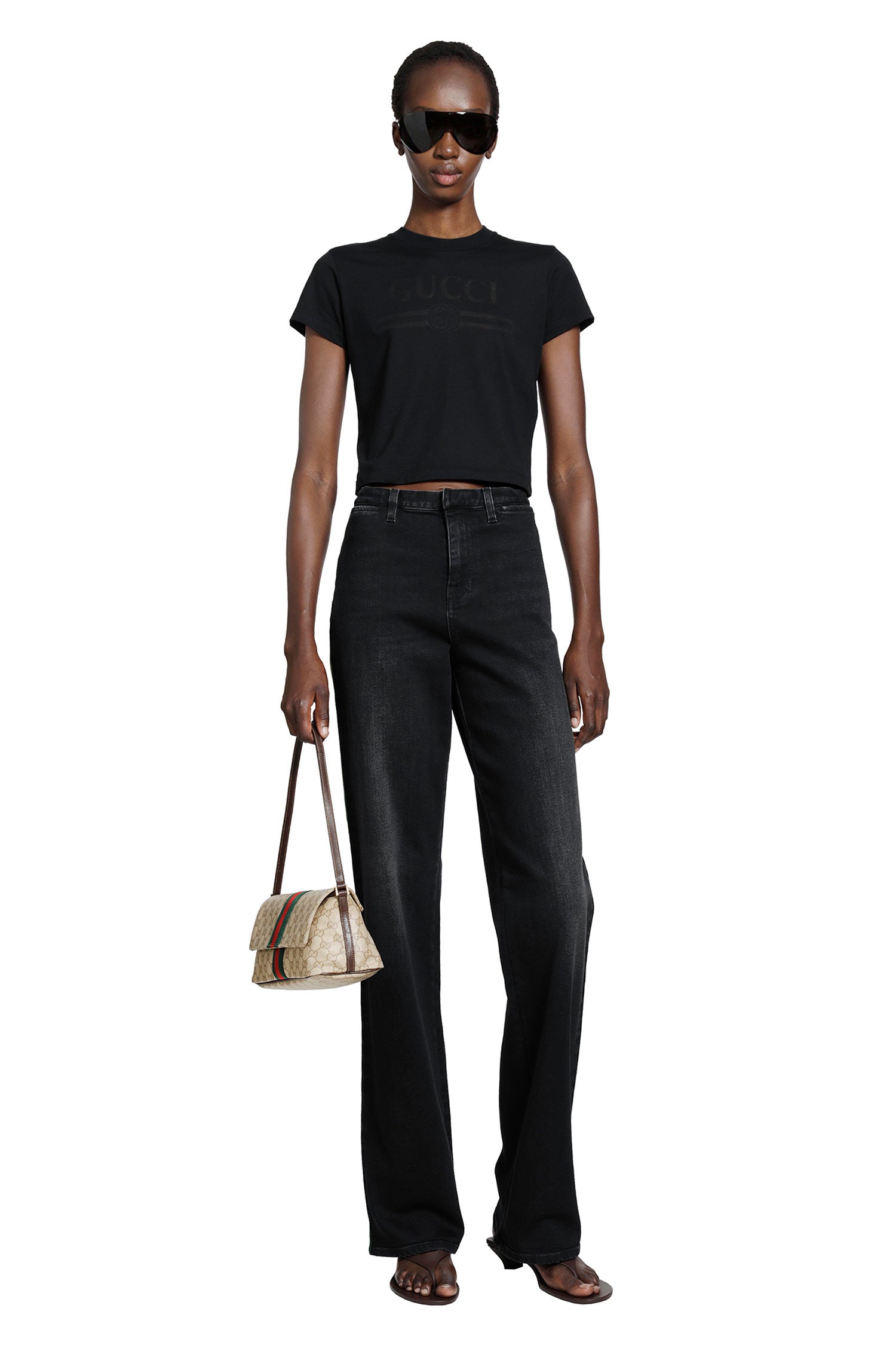 GUCCI Washed Denim Tailored Jeans woman