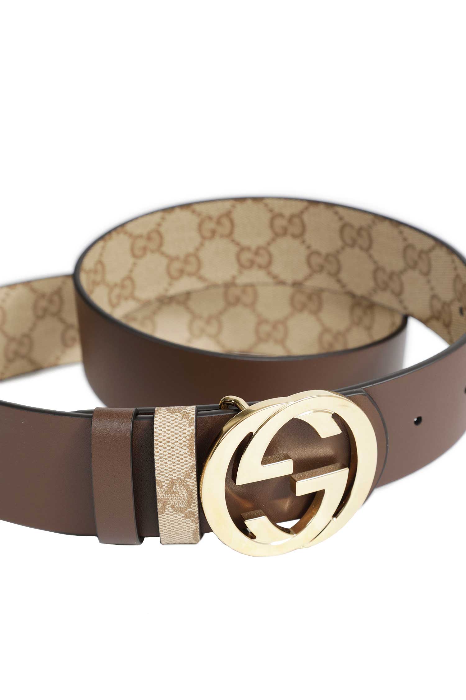 Reversible Belt With Interlocking G Buckle