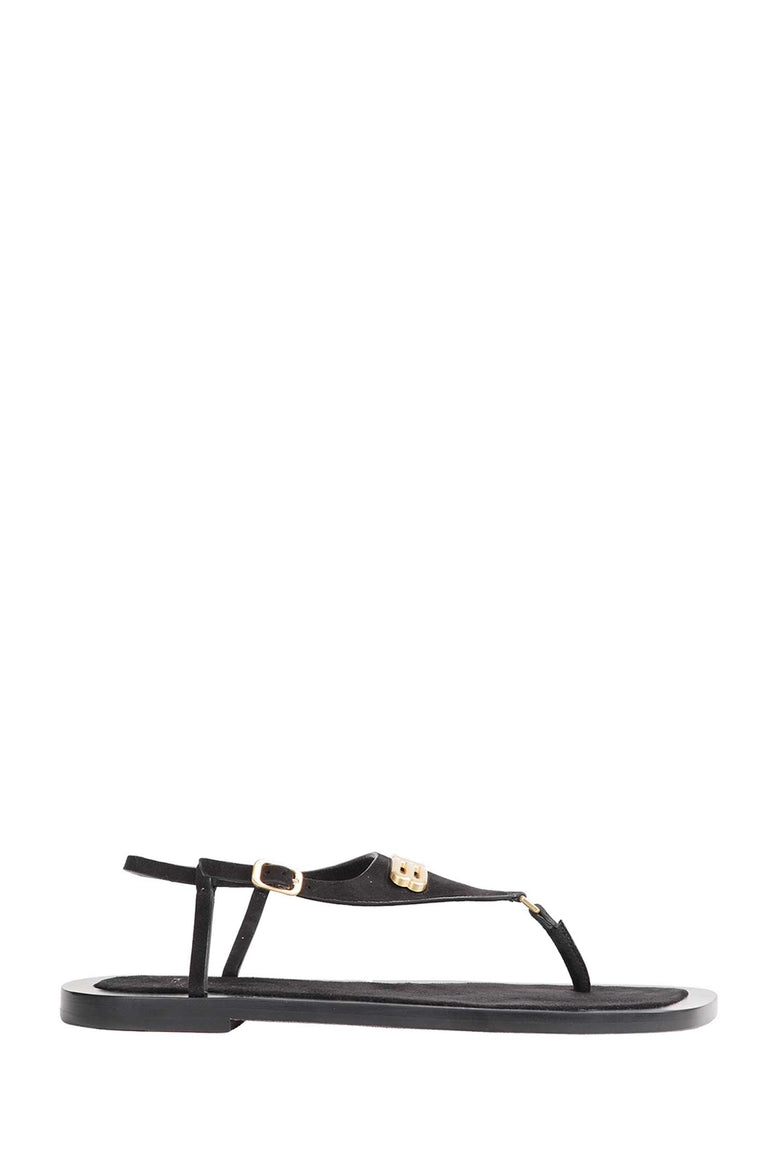 BALENCIAGA Riva Logo-Plaque Sandals woman