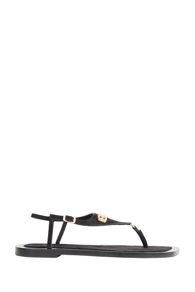 BALENCIAGA Riva Logo-Plaque Sandals woman