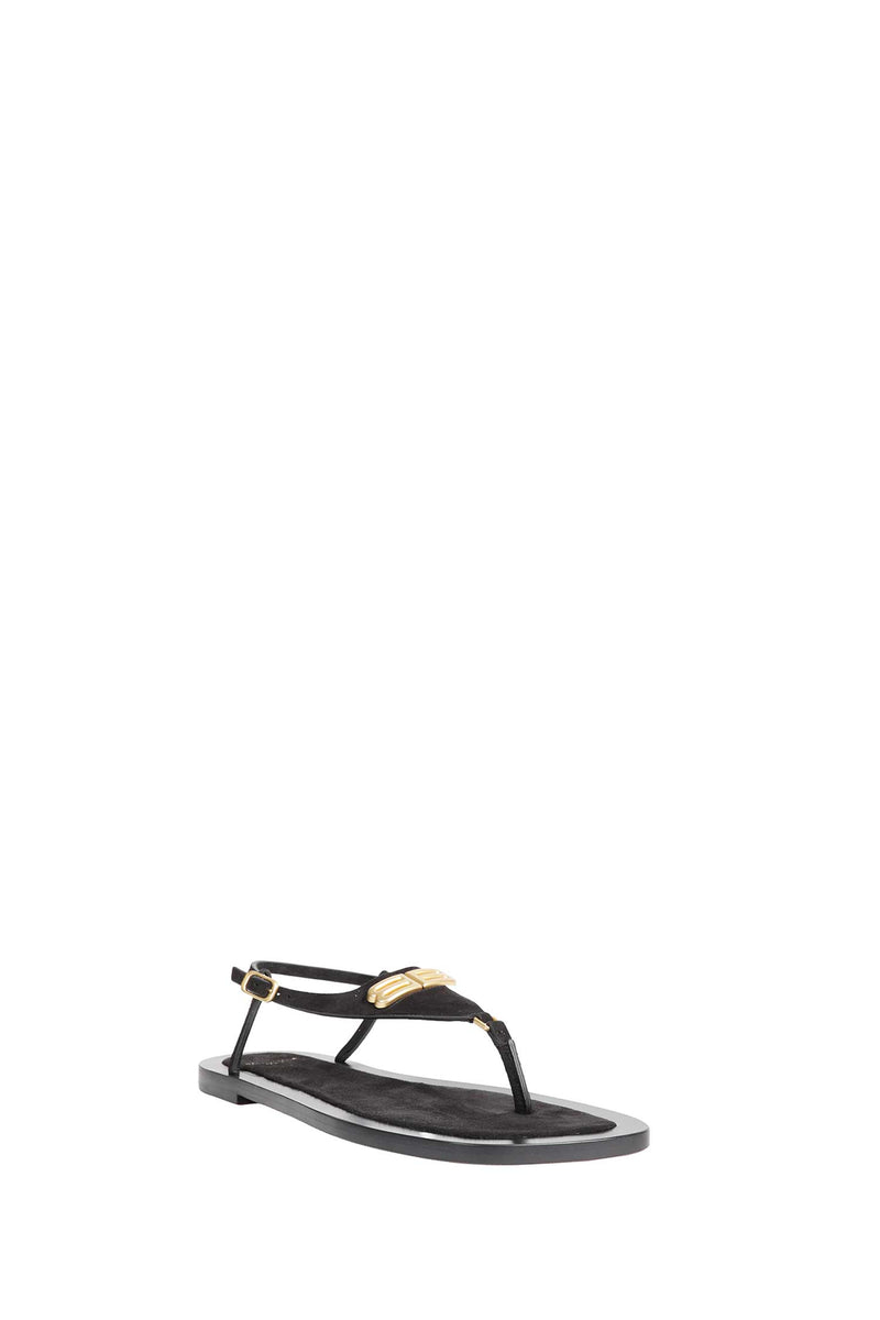 BALENCIAGA Riva Logo-Plaque Sandals woman