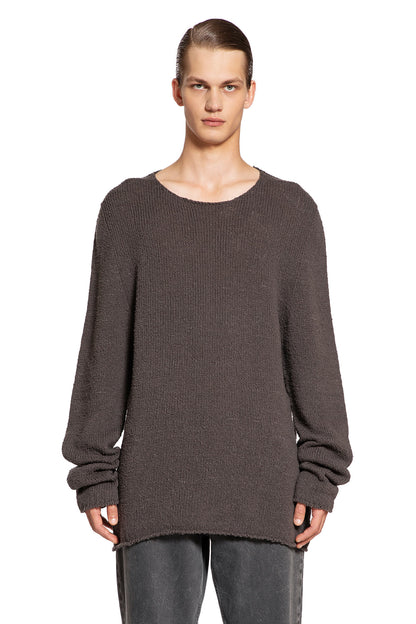 THE ROW MAN GREY KNITWEAR