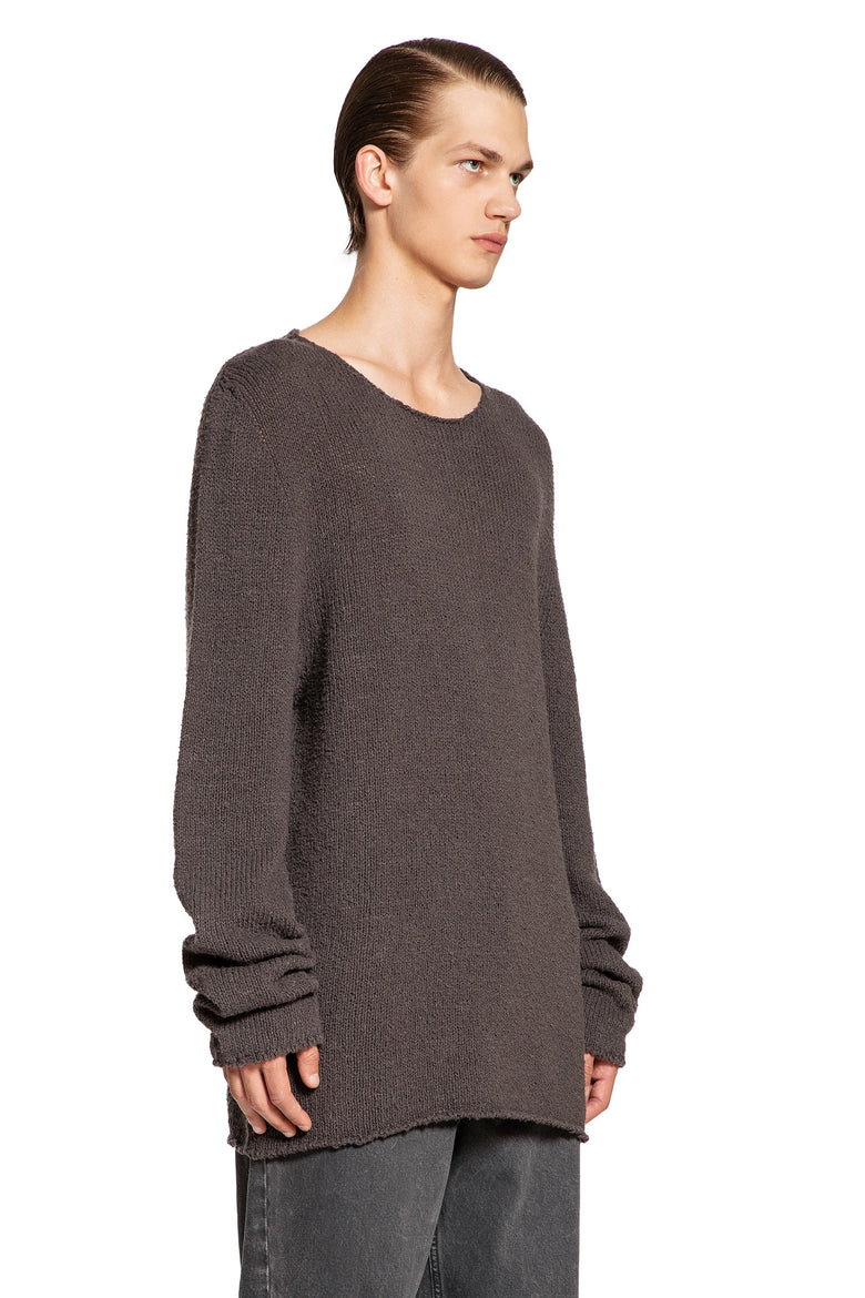 THE ROW MAN GREY KNITWEAR