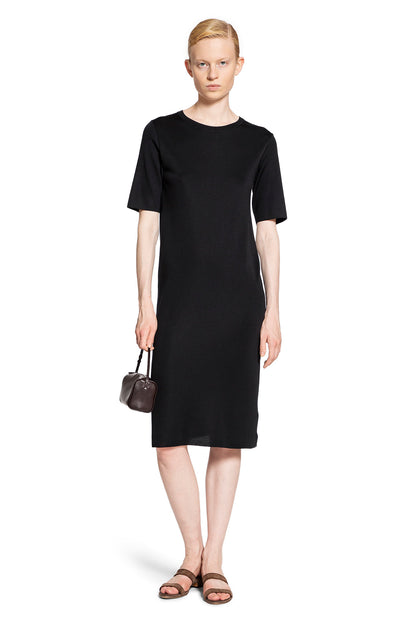 THE ROW WOMAN BLACK DRESSES