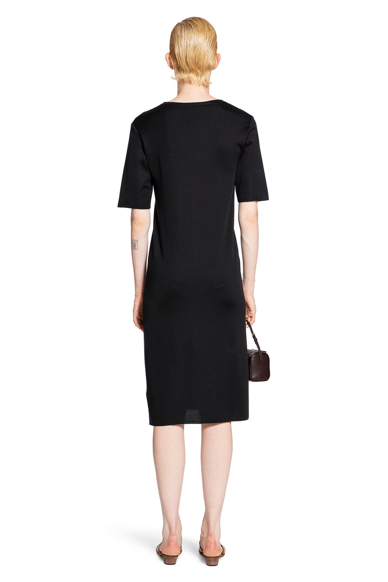 THE ROW WOMAN BLACK DRESSES