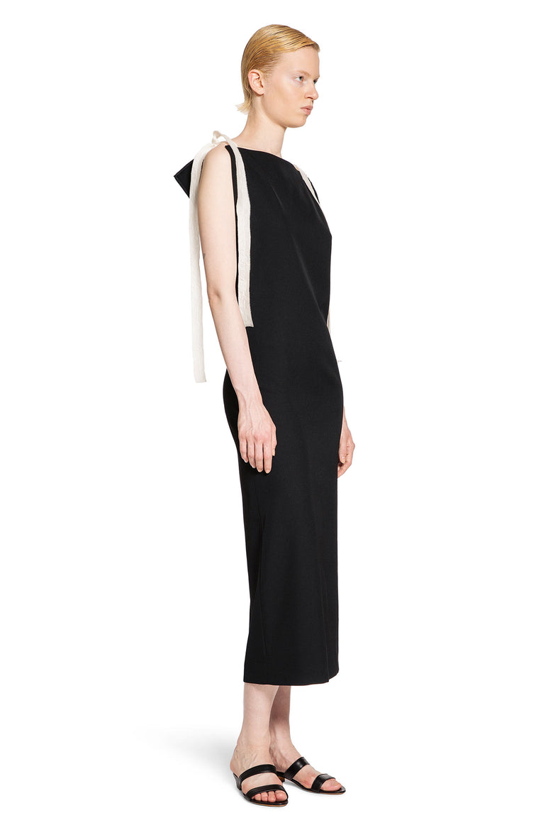 THE ROW WOMAN BLACK DRESSES