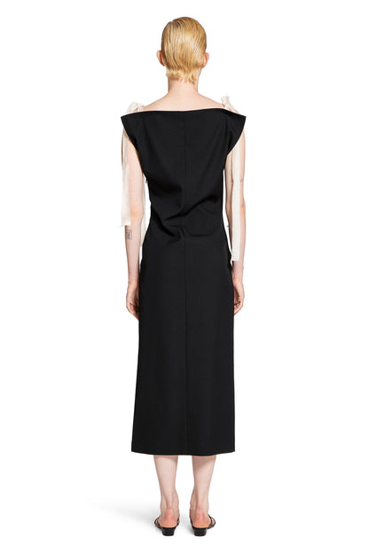 THE ROW WOMAN BLACK DRESSES