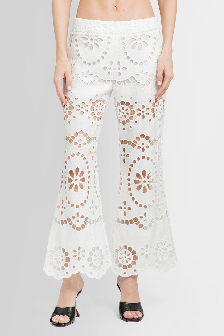 ZIMMERMANN WOMAN WHITE TROUSERS