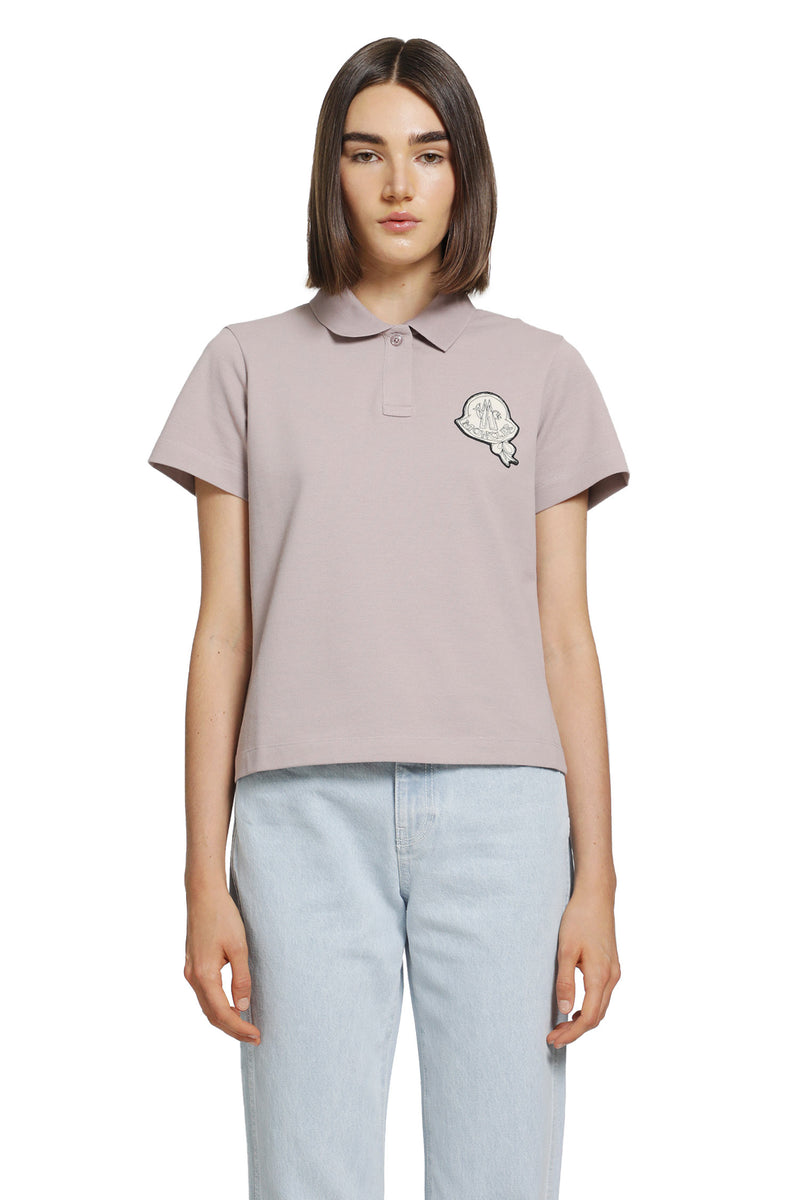 MONCLER Logo Patch Polo Shirt woman