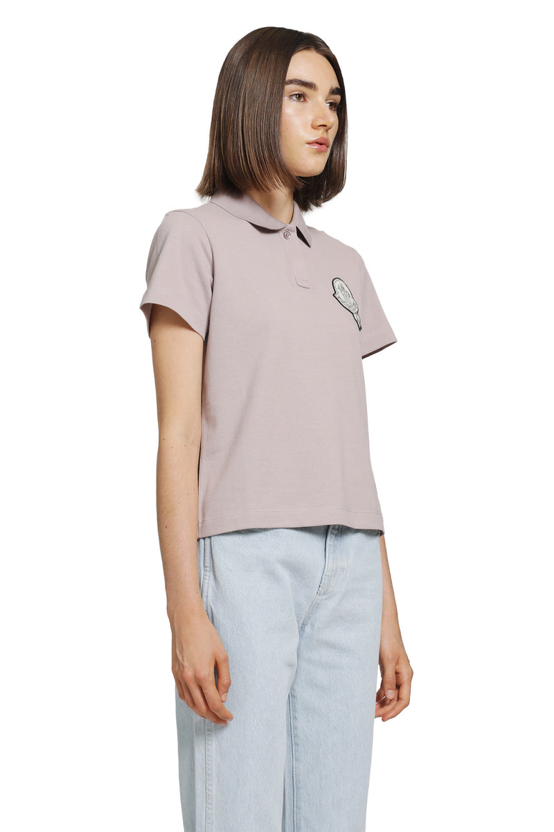 MONCLER Logo Patch Polo Shirt woman