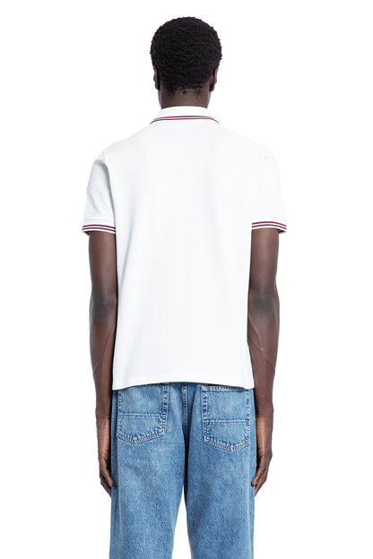 MONCLER MAN WHITE T-SHIRTS & TANK TOPS