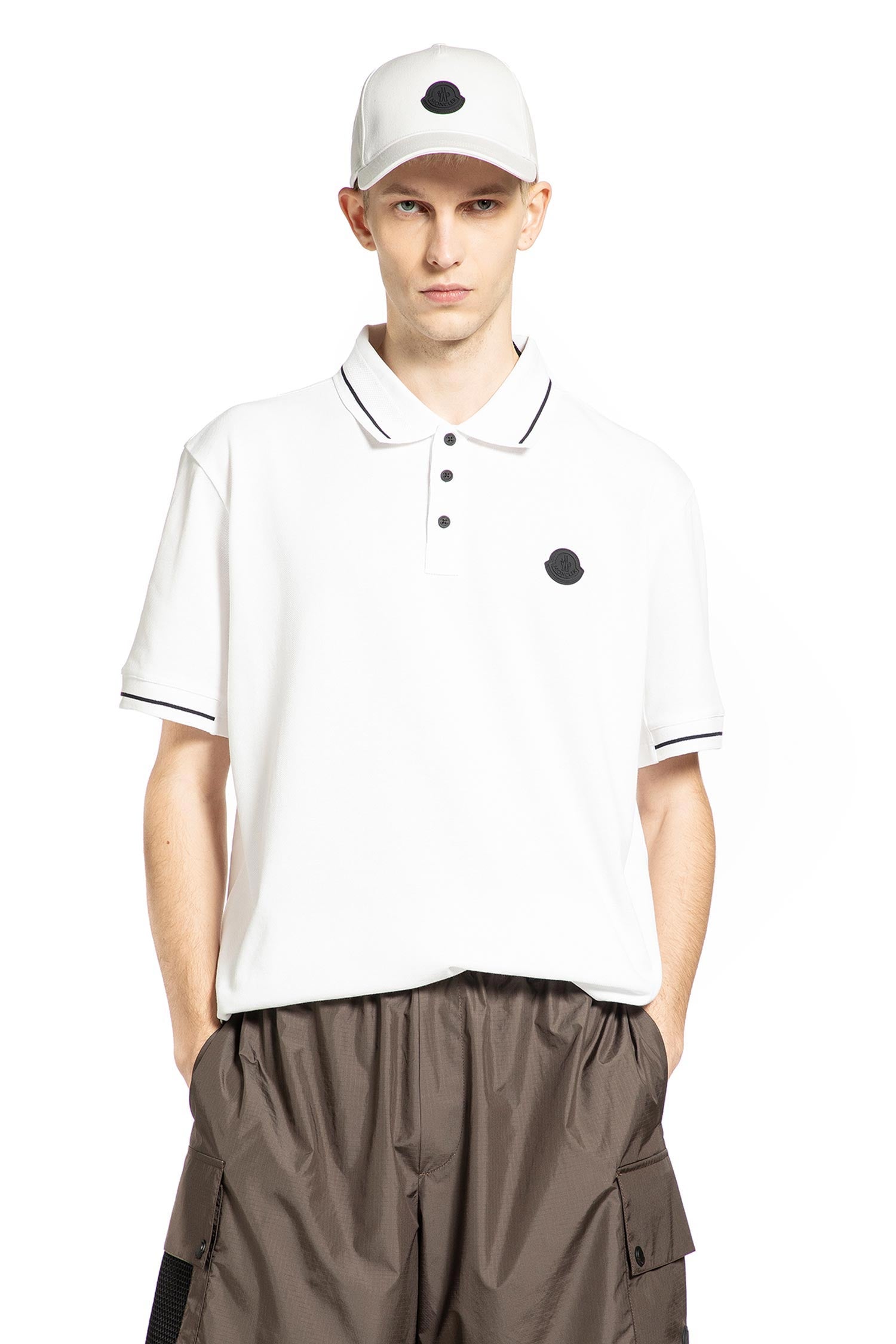Logo Patch Cotton Polo Shirt
