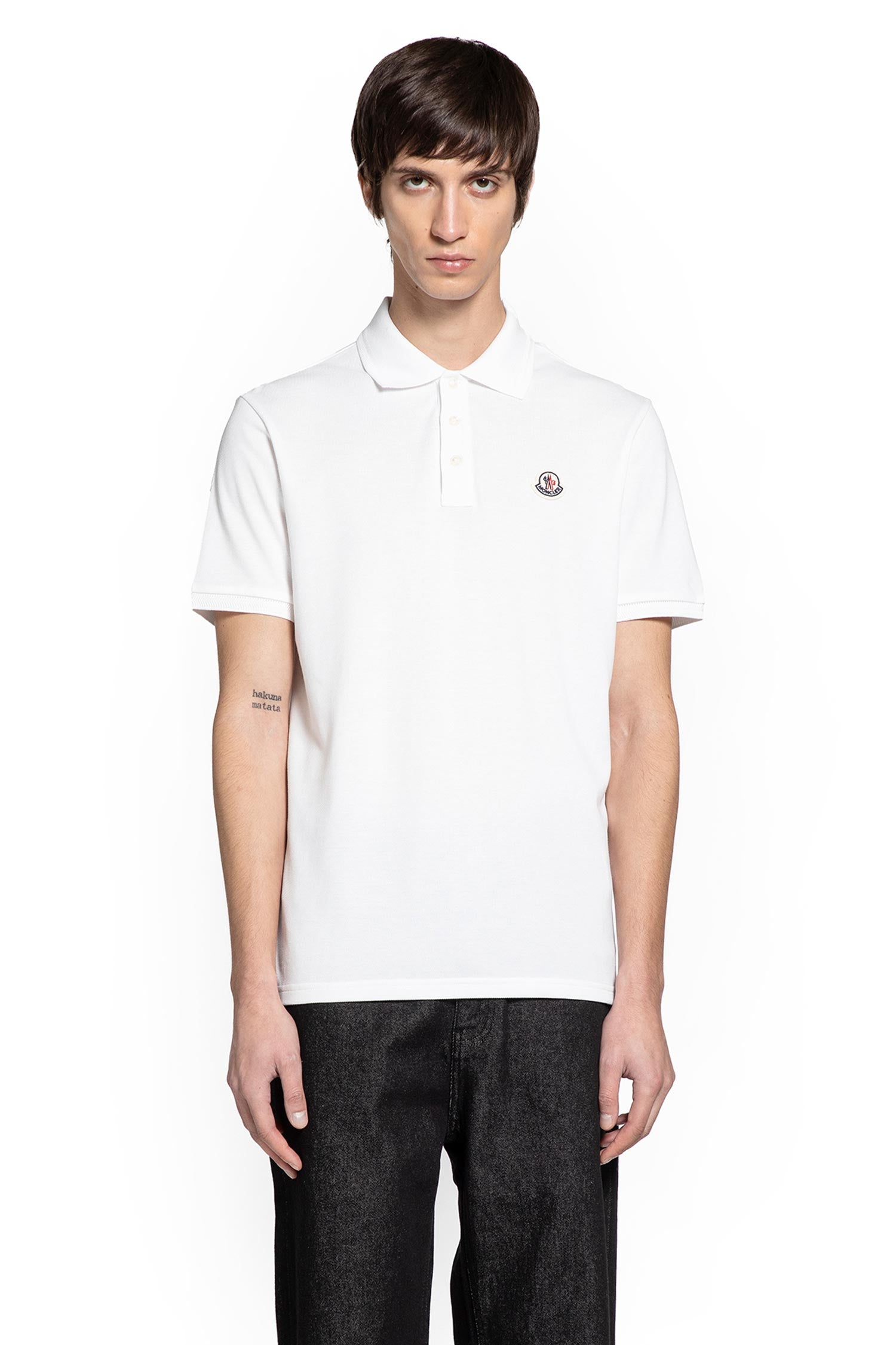 Logo Patch Cotton Piqué Polo Shirt