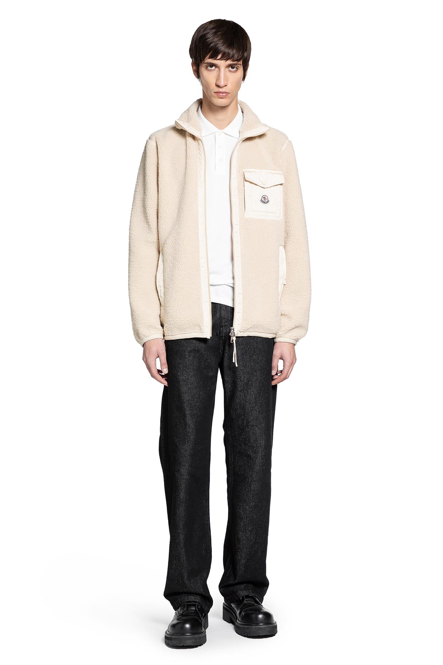 Logo Patch Cotton Piqué Polo Shirt