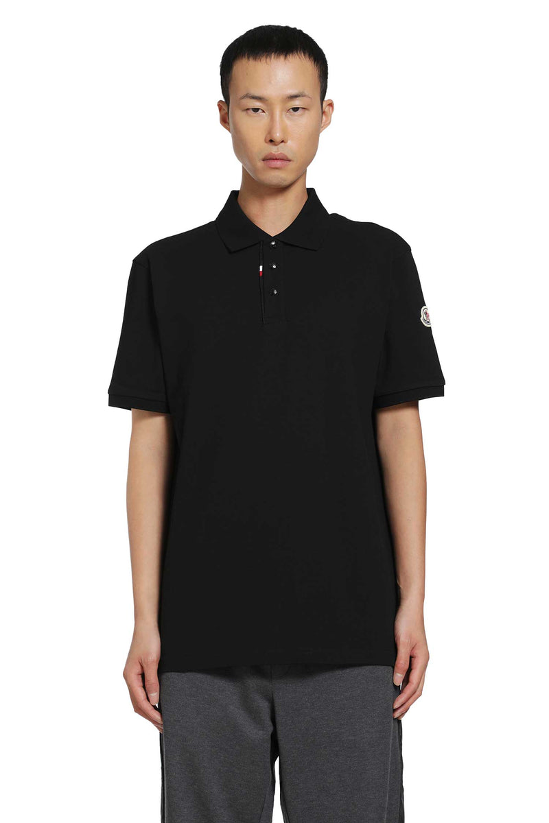 MONCLER Cotton Piquet Polo Shirt man