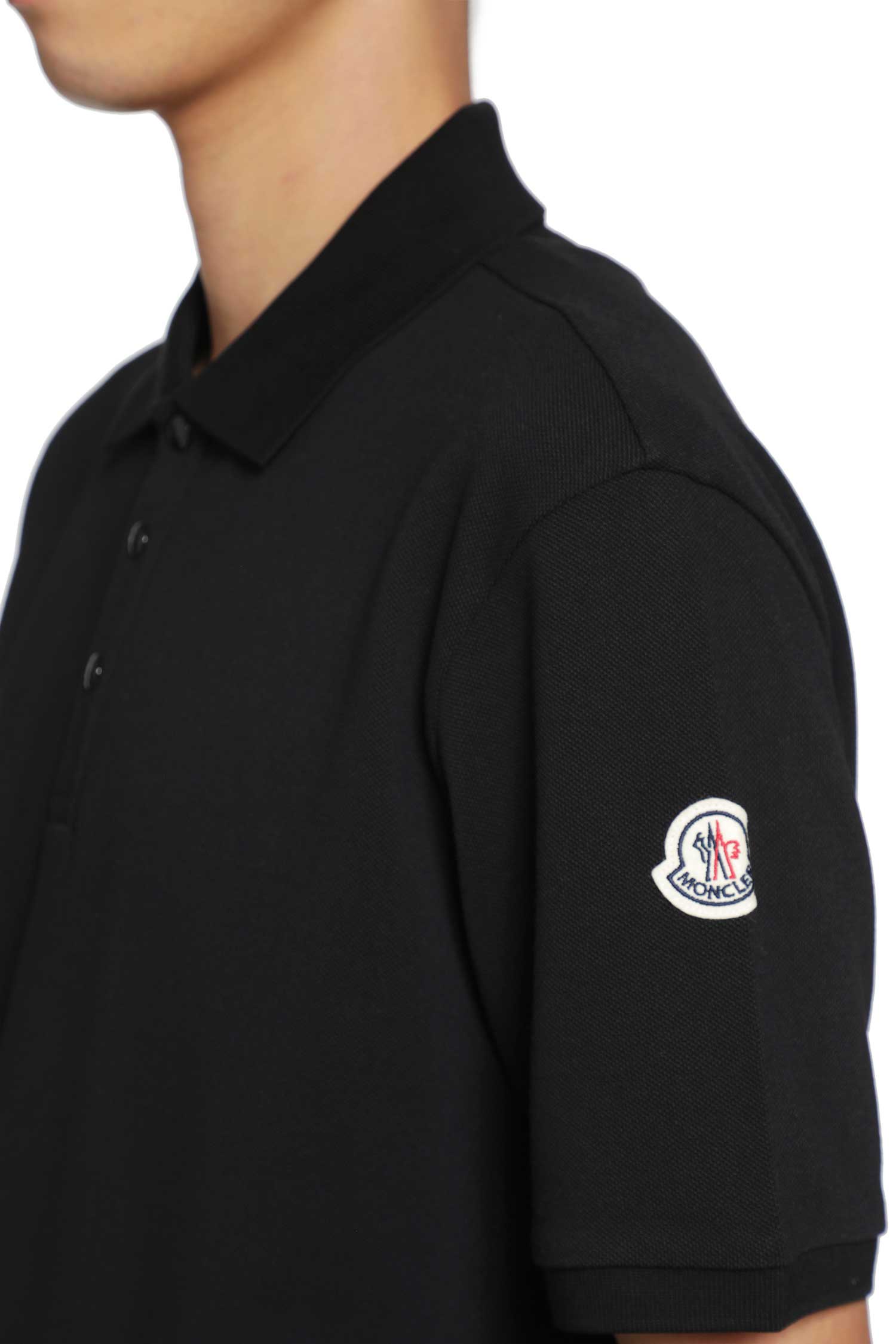 MONCLER Cotton Piquet Polo Shirt man