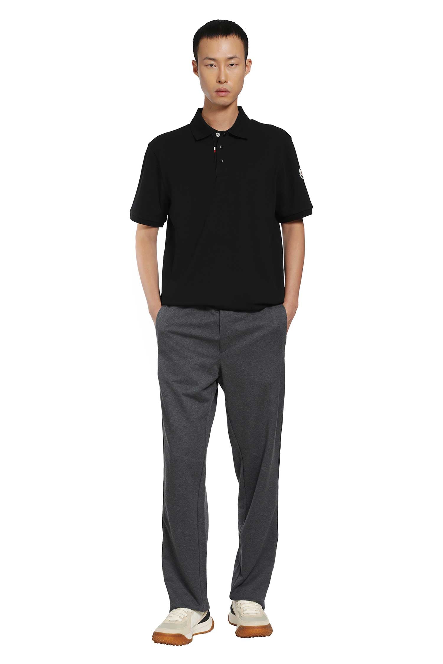 MONCLER Cotton Piquet Polo Shirt man