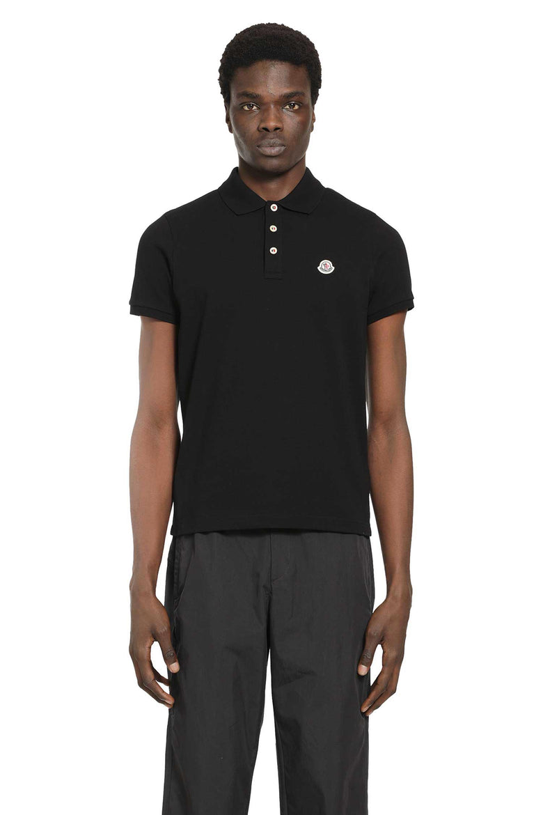 Logo Patch Cotton Polo Shirt