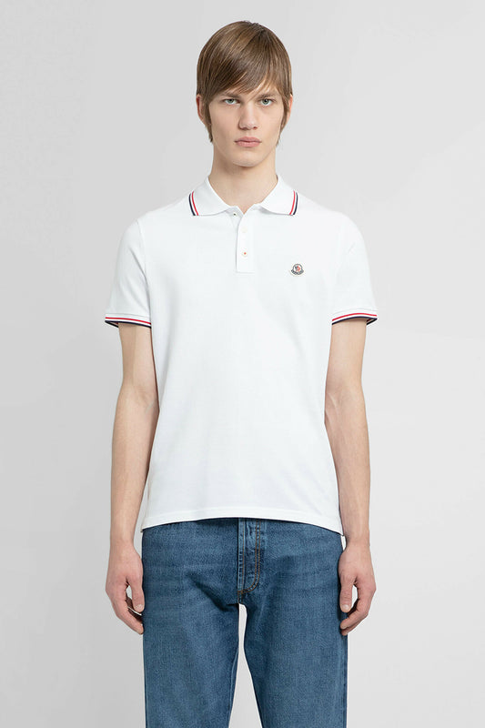 MONCLER MAN WHITE T-SHIRTS & TANK TOPS