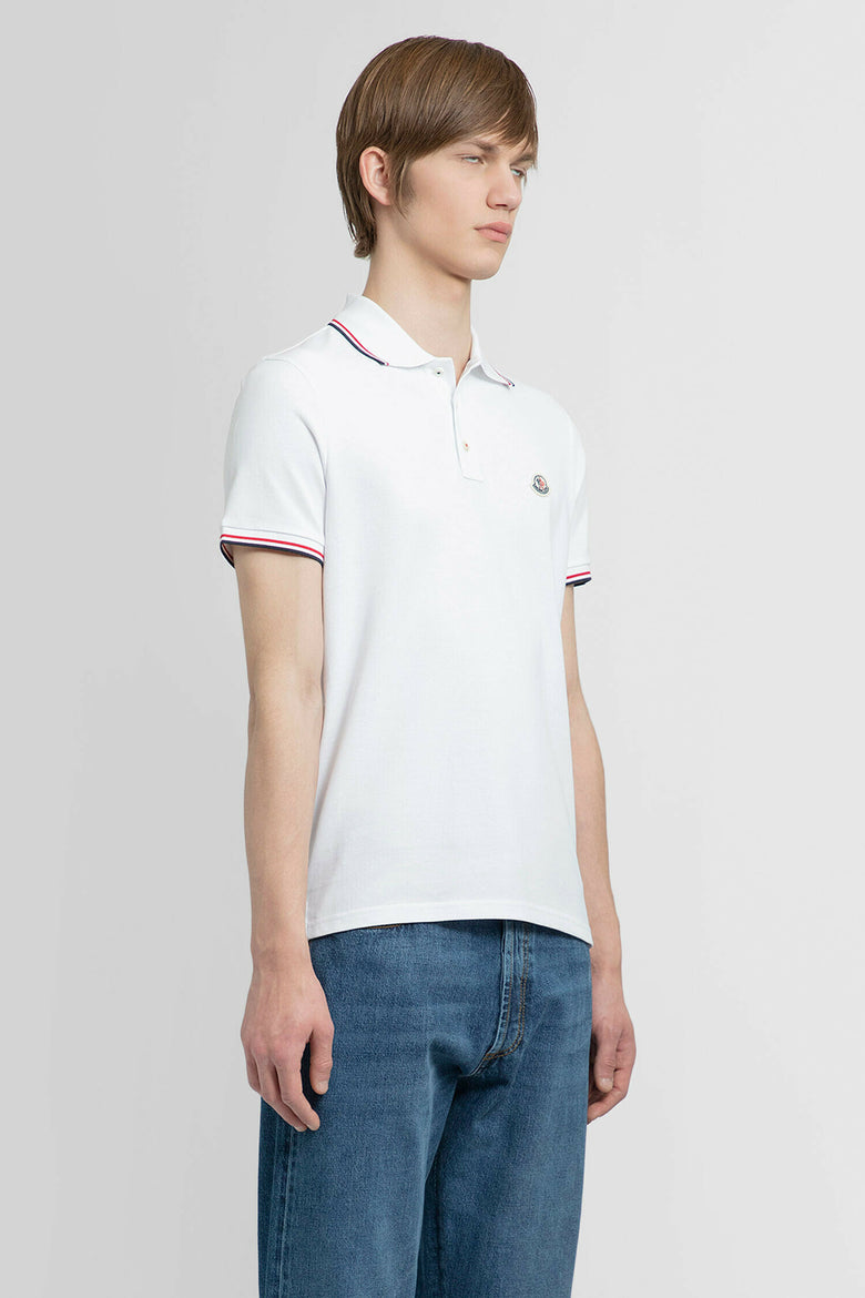 MONCLER MAN WHITE T-SHIRTS & TANK TOPS