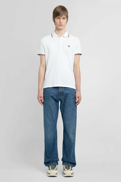 MONCLER MAN WHITE T-SHIRTS & TANK TOPS