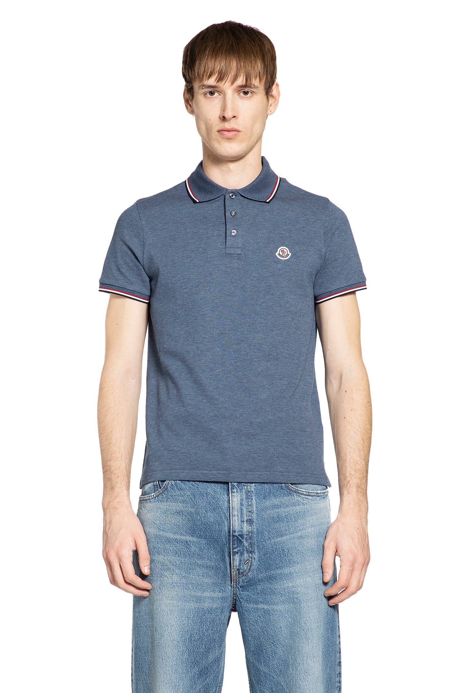 Tricolour-Trimmed Cotton Piquet Polo Shirt