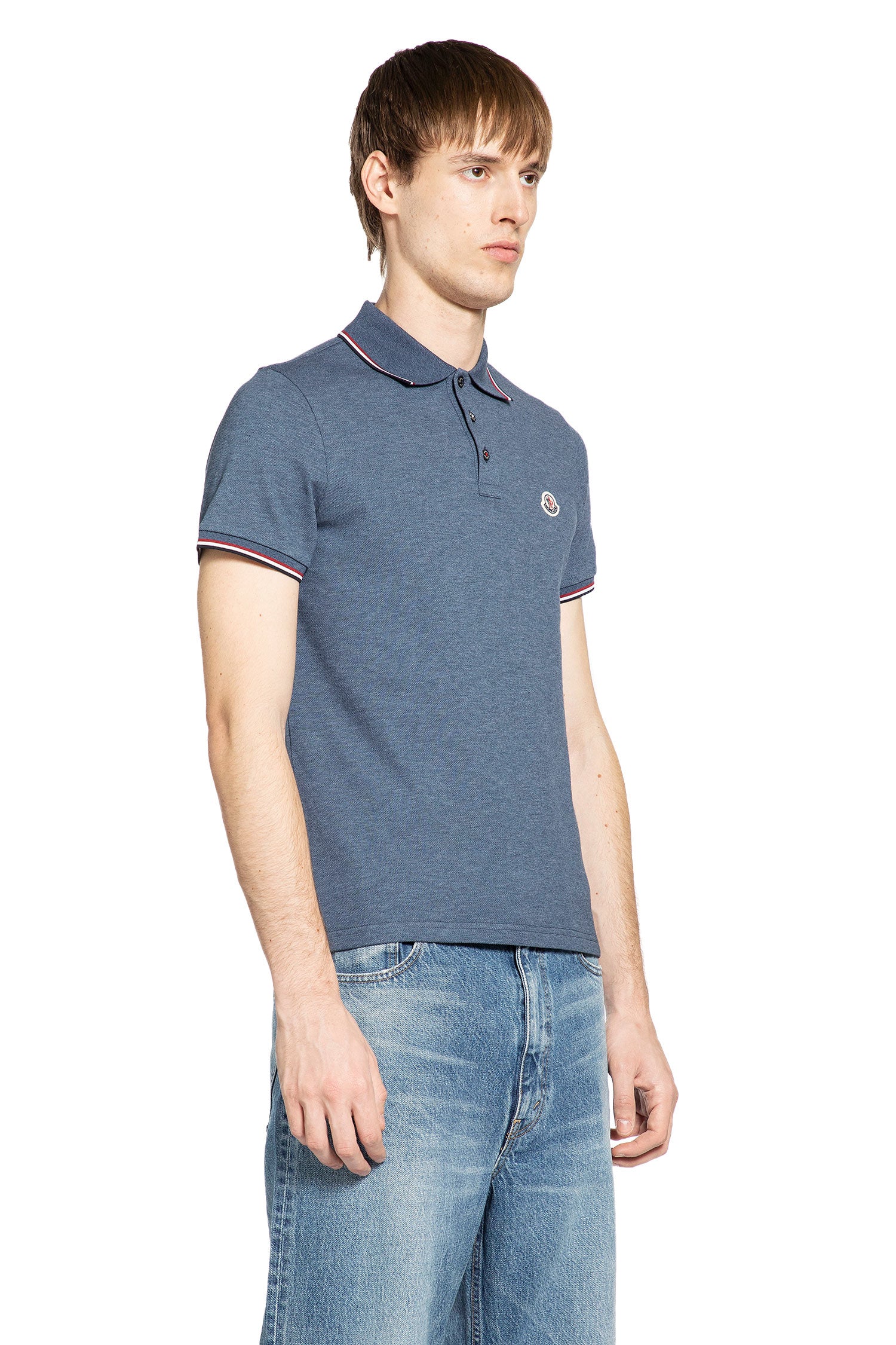Tricolour-Trimmed Cotton Piquet Polo Shirt