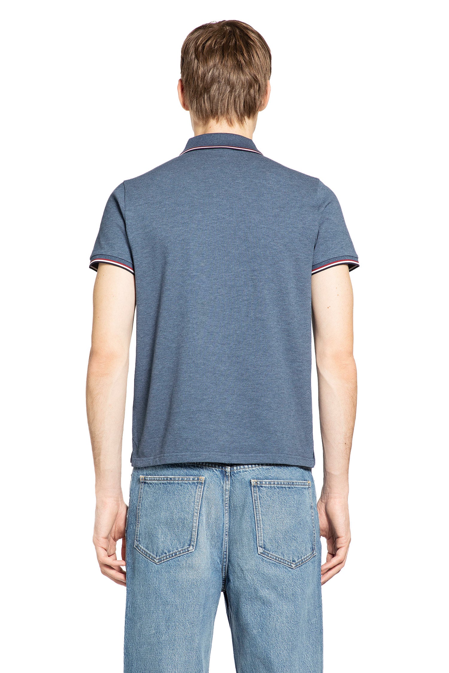 Tricolour-Trimmed Cotton Piquet Polo Shirt