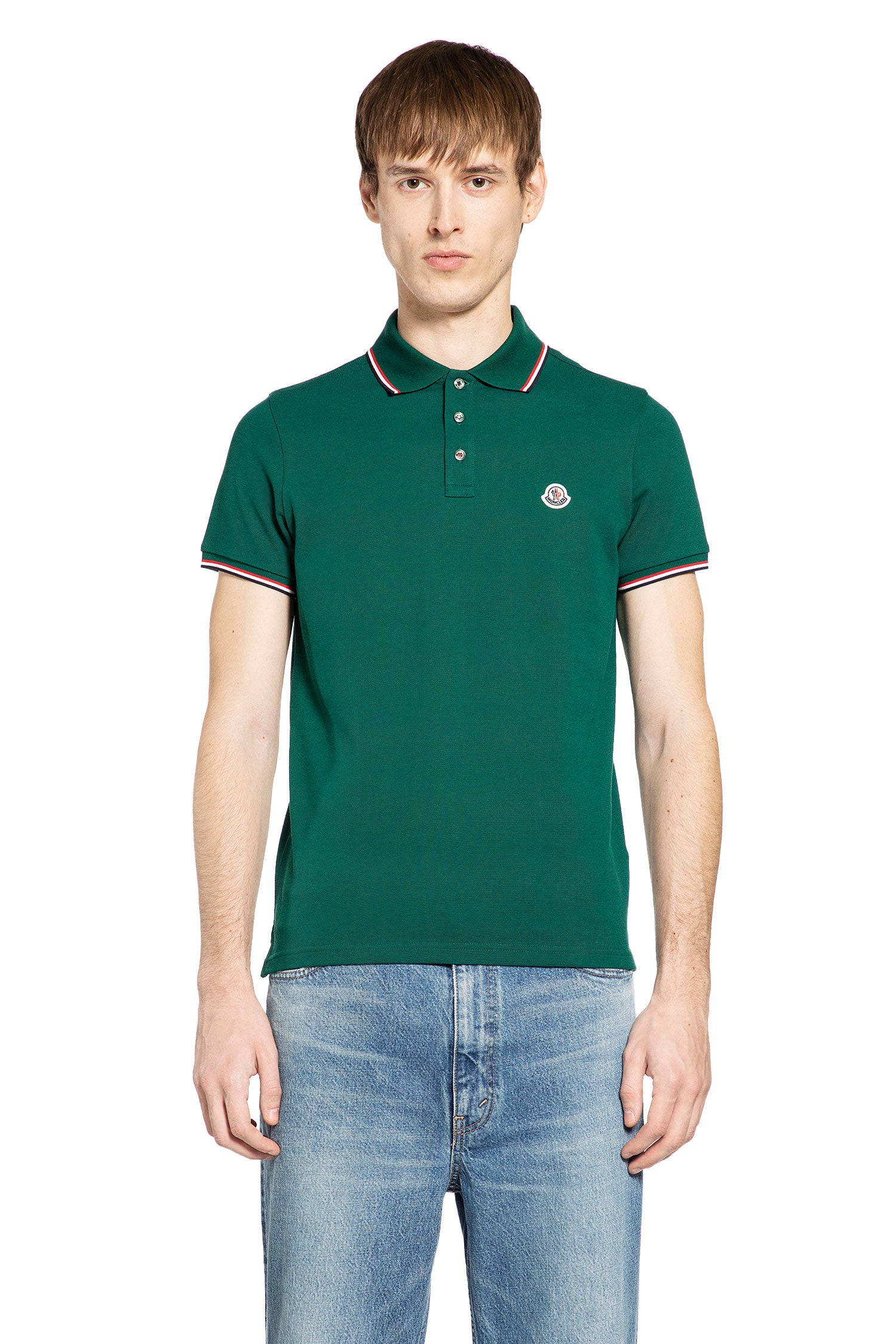Tricolour-Trimmed Cotton Piquet Polo Shirt